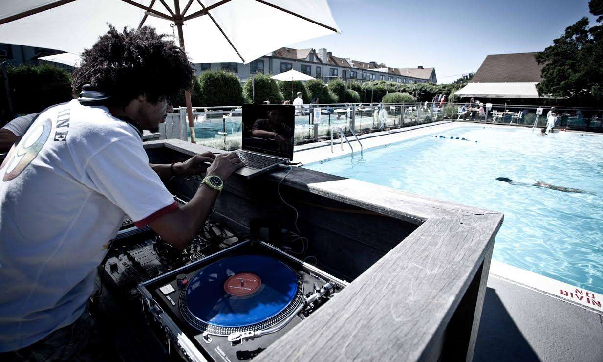 DJ by Pool